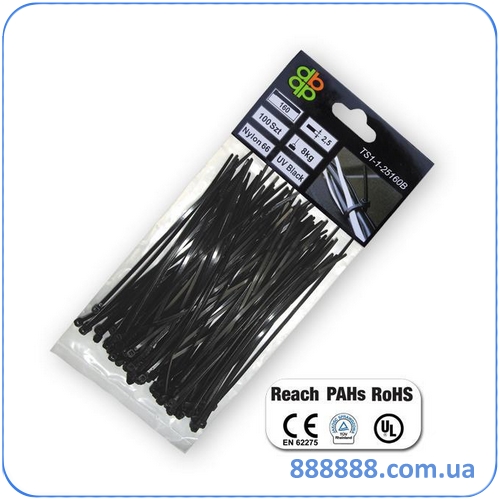    UV Black 2,5 x 150  (100) TS1125150B Bradas