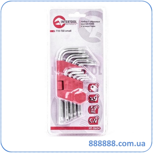  -.  TORX   9 ., 10-50, Cr-V HT-0604 Intertool